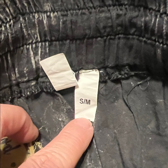 Black Ruffled Pants - Picture 3 of 4